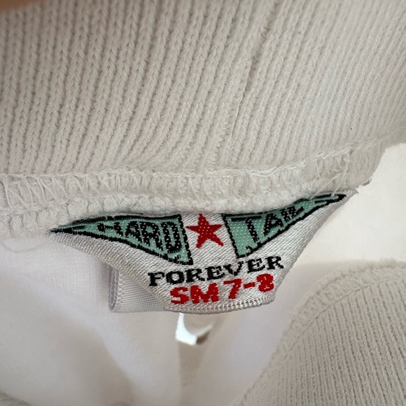 Hard Tail Girl 7/8 White Terry Cloth Shorts - Picture 3 of 4